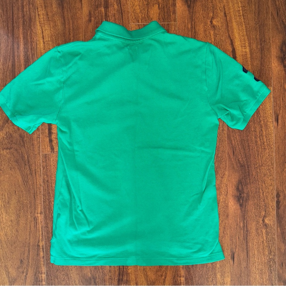 Polo Ralph Lauren Boys XL 18–20 Green Big Pony Polo Shirt 3 Classic Fit Cotton - Picture 5 of 5